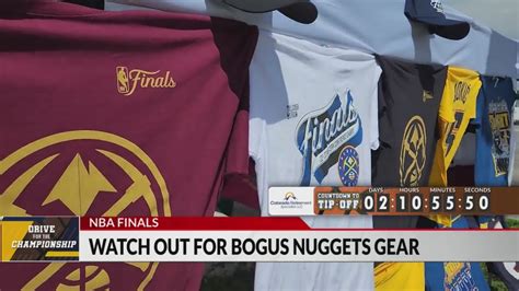 How can you spot counterfeit Nuggets merchandise?